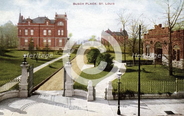 Busch Place, St Louis, Missouri, USA, 1910. Artist: Unknown