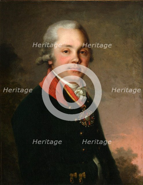 Portrait of Alexander Dmitriyevich Arsenyev, 1796-1797. Artist: Borovikovsky, Vladimir Lukich (1757-1825)