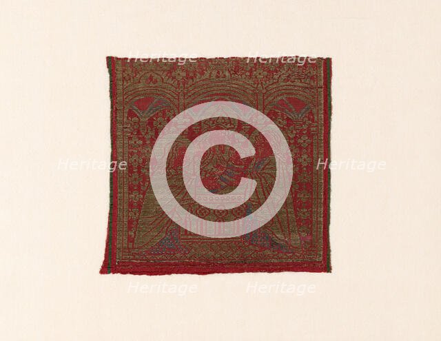 Orphrey Fragment (Depicting the Presentation of Jesus at the Temple), Florence, 1450/1500. Creator: Unknown.