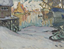 From Svolvaer Harbour. Study from Lofoten, 1910. Creator: Anna Katarina Boberg.