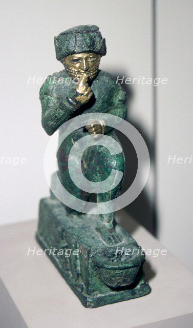 Statuette of a Babylonian worshipper, possibly Hammurabi, dedicated to the God Amurru. Artist: Unknown