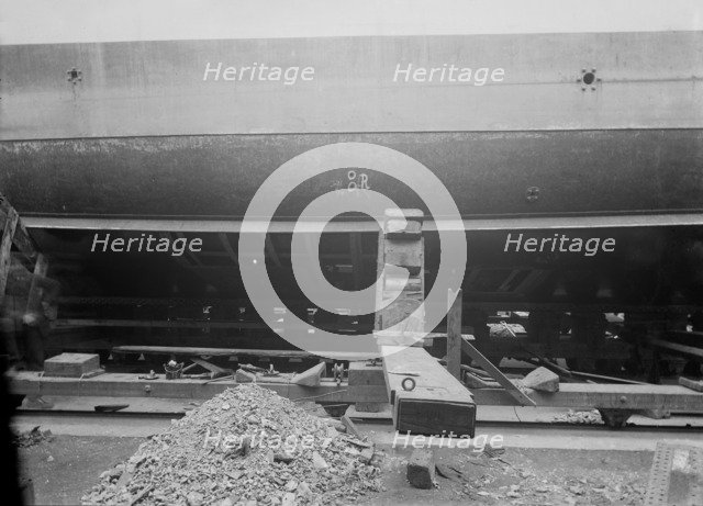 Steam yacht Branwen's Hull, 1914. Creator: Kirk & Sons of Cowes.