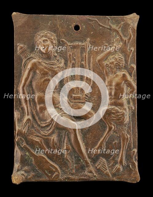 Apollo and Marsyas, early 16th century. Creator: Ulocrino.