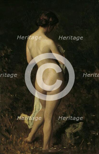 Bather, 1868. Creator: August von Pettenkofen.