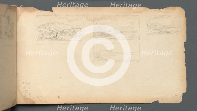 Sketchbook, page 40: Maine Landscape, 1859. Creator: Sanford Robinson Gifford (American, 1823-1880).