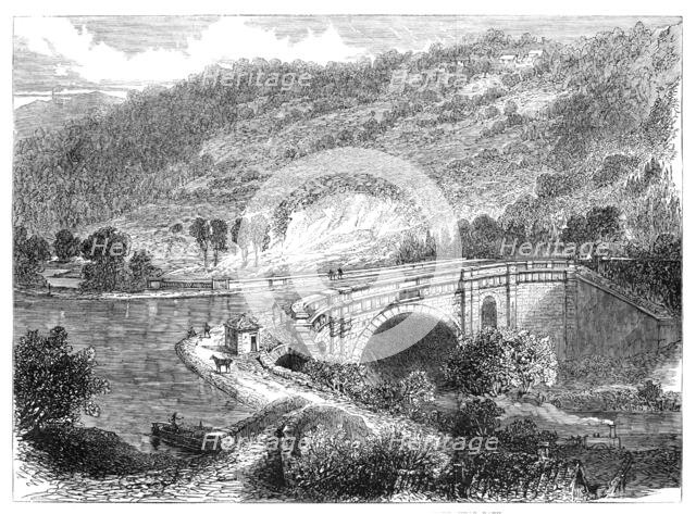 The British Association at Bath: aqueduct of the Kennet and Avon Canal...near Bath, 1864. Creator: Unknown.