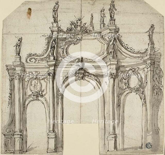 Triumphal Arch, 1600/99. Creators: Unknown, Agostino Mitelli.