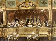 Theater box at the Royal Theatre with Maria Cristina, 1879' Alfonso XII, King of Spain (1857-1885…