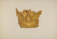 Ornamental Wood Carving: Eagle, c. 1940. Creator: Harriette Gale.