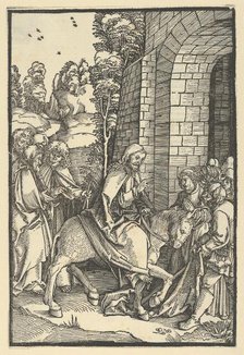 The Entry into Jerusalem, from Speculum passionis domini nostri Ihesu Christi, 1507. Creator: Hans Schäufelein the Elder.