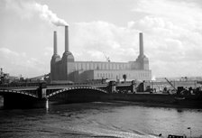 Battersea Power Station, London, c1945-c1965. Artist: SW Rawlings