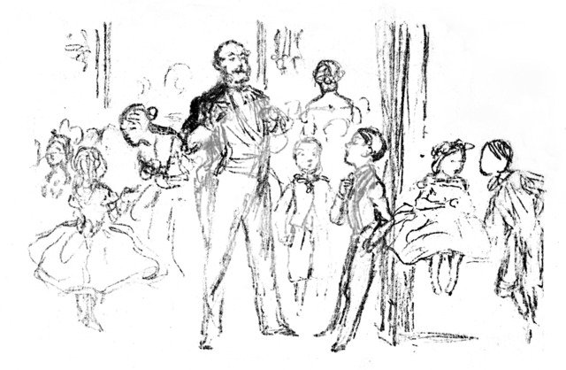 'Juvenile Party, From 'Punch', 1864, (1923). Artist: John Leech.