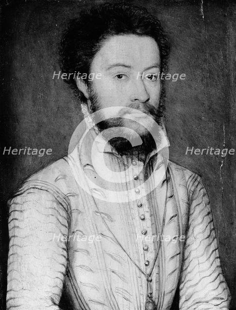 Portrait of a Bearded Man in White. Creator: Corneille de Lyon.