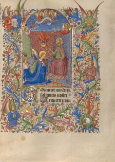 The Coronation of the Virgin; Book of Hours, about 1420. Creator: Spitz Master.