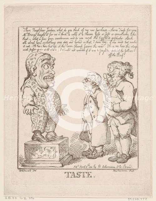 Taste, April 2, 1801., April 2, 1801. Creator: Thomas Rowlandson.
