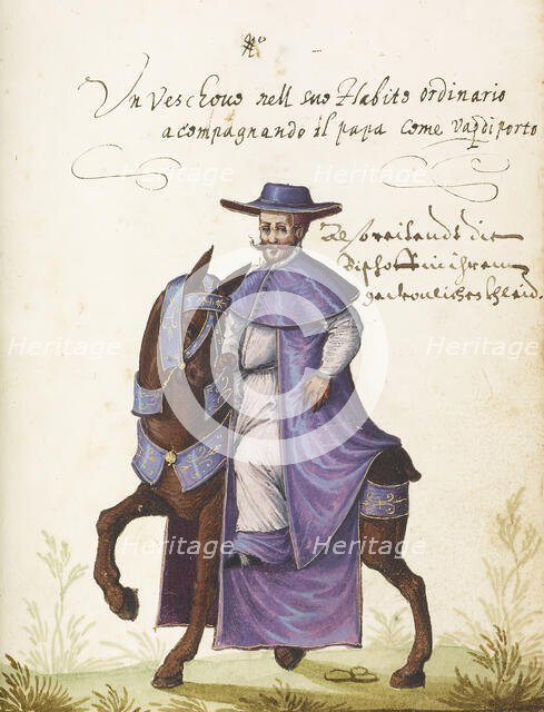 Bishop in ecclesiastical dress, c1588. Creator: Niclauss Kippell.