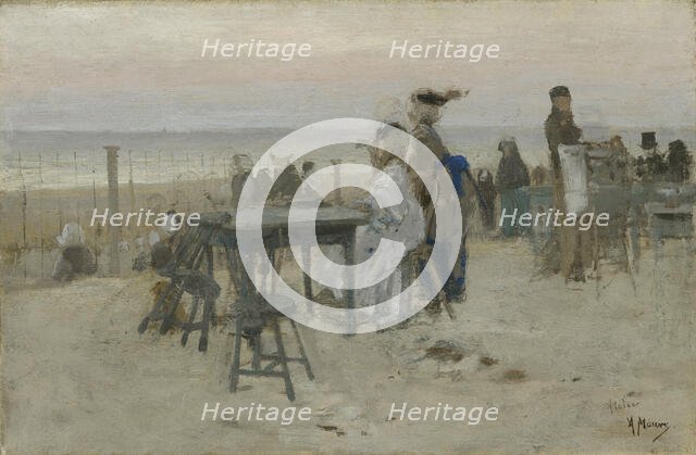 At Scheveningen, c1876. Creator: Mauve, Anton (1838-1888).