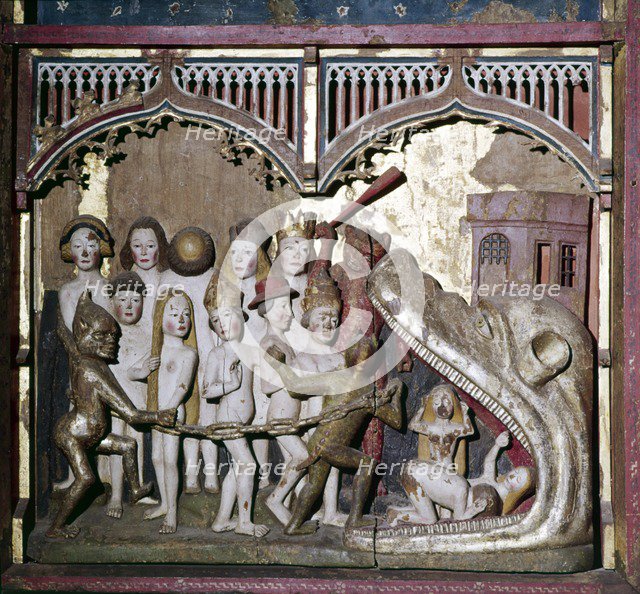 Hell's Mouth from the Last Judgement, detail from Retable, c1400. Artist: Unknown.