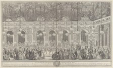 Decoration for a Masked Ball at Versailles, on the Occasion of t..., ca. 1860 reprint of 1764 plate. Creator: Charles-Nicolas Cochin.