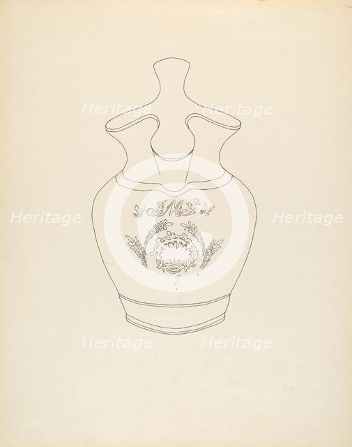 Pitcher, c. 1940. Creator: Roberta Spicer.