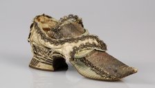 Shoes, possibly British, 1720-40. Creator: Unknown.