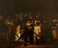 La Ronde de nuit, d'après Rembrandt, c.1853. Creator: Felix Francois Georges Philibert Ziem.