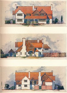 House at the Garden City, Letchworth, c1906. Artist: Charles Harrison Townsend