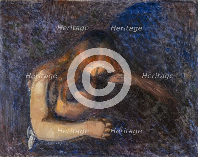 The Vampire, 1893. Creator: Munch, Edvard (1863-1944).