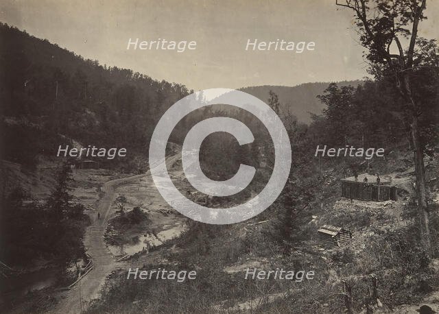 Whiteside Valley Below the Bridge, 1860s. Creator: George N. Barnard.