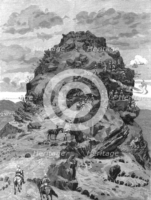 'A Mule Battery in Action at Handoub during the recent Suakim Campaign', 1886.  Creator: Unknown.