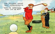 Postcard with golfing theme, c1900s-c1910s. Artist: Unknown