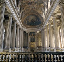 Upper floor of the Chapel of Versailles, 17th century. Artist: Unknown