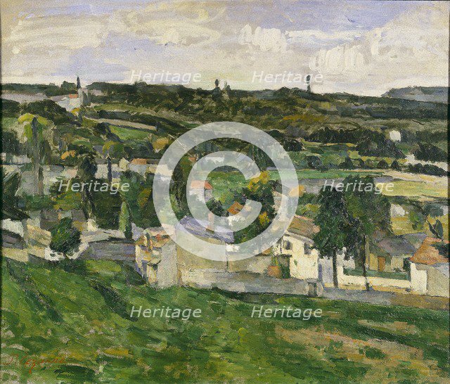 Near Auvers-sur-Oise, 1880s. Artist: Paul Cezanne.