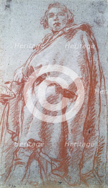 'Study of a Man', 18th century.  Artist: Giovanni Battista Tiepolo