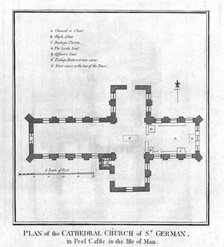 'Plan of the Cathedral Church of St. German', late 18th century. Artist: Unknown.