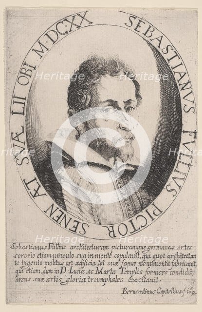 Portrait of Sebastiano Fulli, 1634. Creator: Bernardino Capitelli.