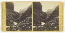 Giant's Gateway, Cañon of North Fork, 1876. Creator: William I. Marshall.