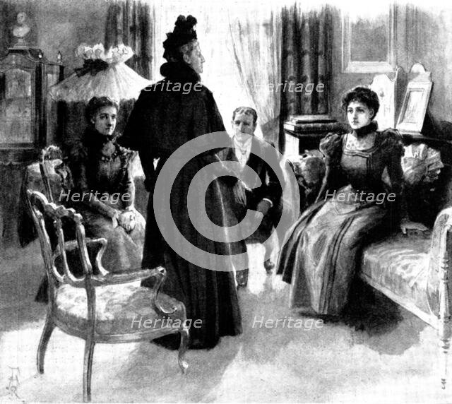 A Mad Move: "I think you are all three perfectly mad," said Lady Susan, rising to her feet, 1898. Creator: Unknown.