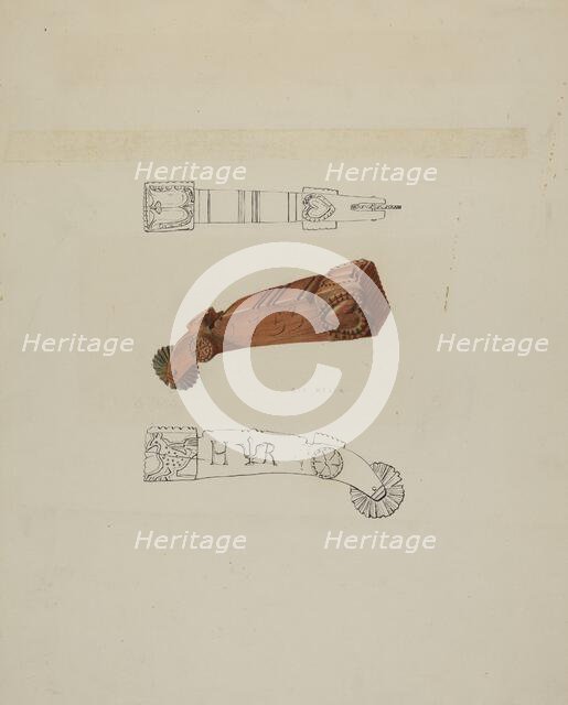 Pa. German Pie Marker, c. 1938. Creator: Roy Weber.