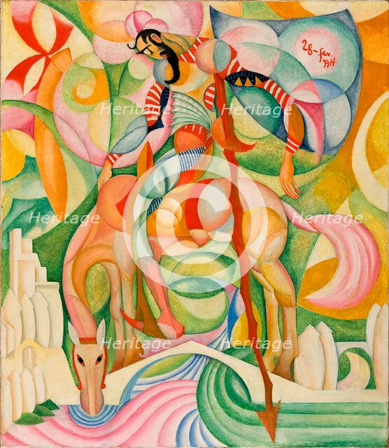 Don Quixote, 1914. Creator: Souza-Cardoso, Amadeo de (1887-1918).