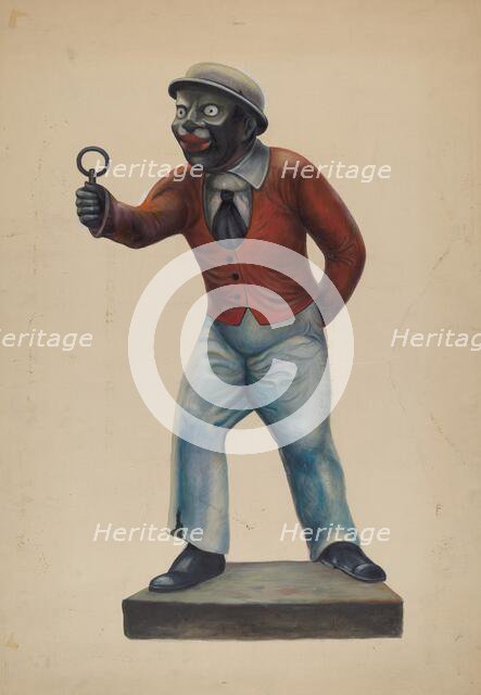 Hitching Post, c. 1937. Creator: Walter Hochstrasser.