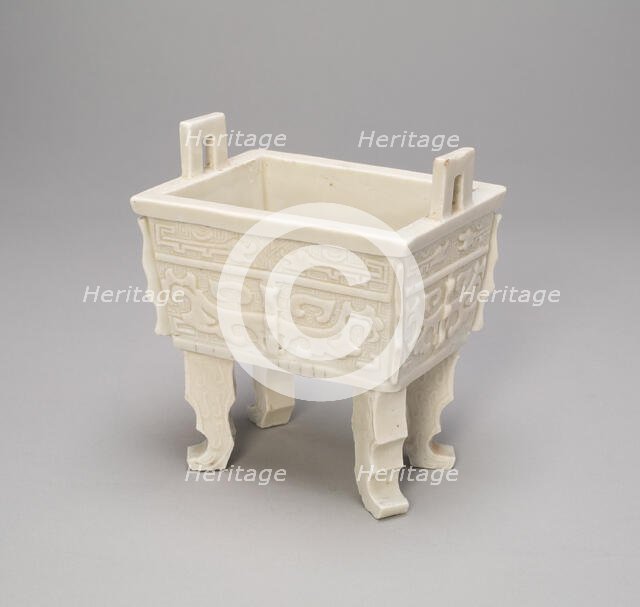 Censur in the Form of an Ancient Bronze Cauldron (fangding), Qing dynasty (1644-1911). Creator: Unknown.