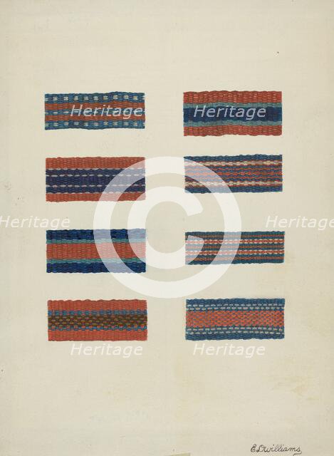 Shaker Wool Braids, c. 1941. Creator: Edward D. Williams.