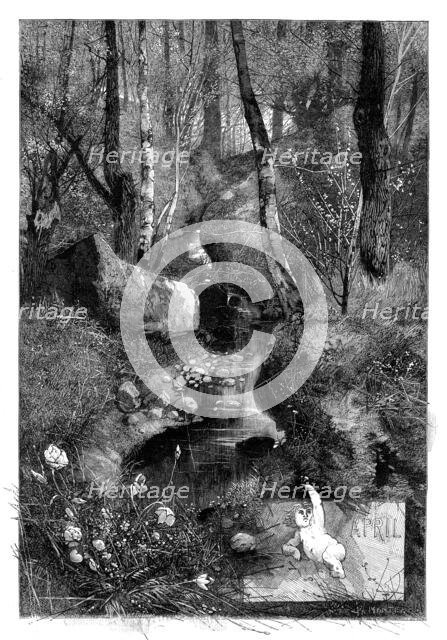 The Months: April, 1880. Creator: George Montbard.