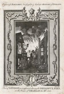 Great Fire of London, 1666 (c1783). Artist: Taylor.