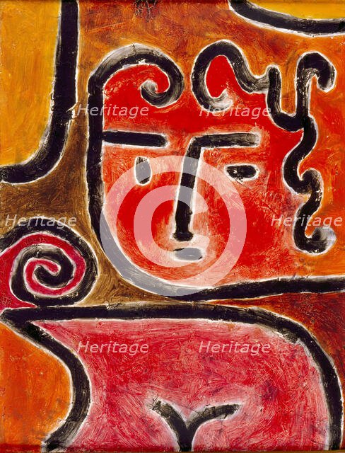 Hot-Blooded Girl, 1938. Creator: Klee, Paul (1879-1940).