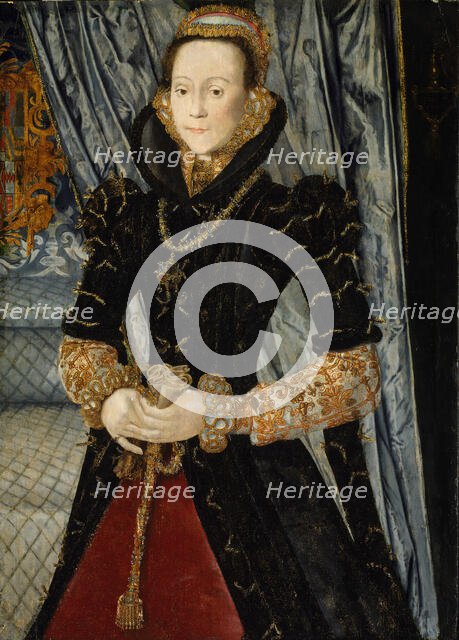 Portrait of a Lady of the Wentworth Family (Probably Jane Cheyne), 1563. Creator: Hans Eworth.