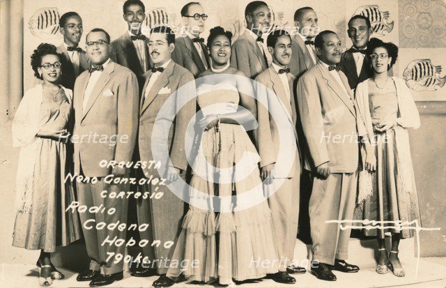 'Orquesta: Neno Gonzalez Cortesia - Radio Cadena Habana', c1910. Artist: Unknown.