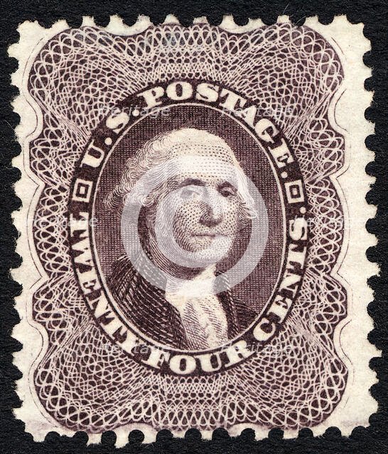 24c Washington reprint single, 1875. Creator: Unknown.