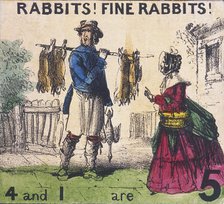 'Rabbits! Fine Rabbits!', Cries of London, c1840. Artist: TH Jones